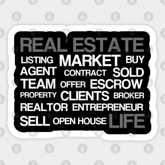 Real Estate Words Sticker by REG
